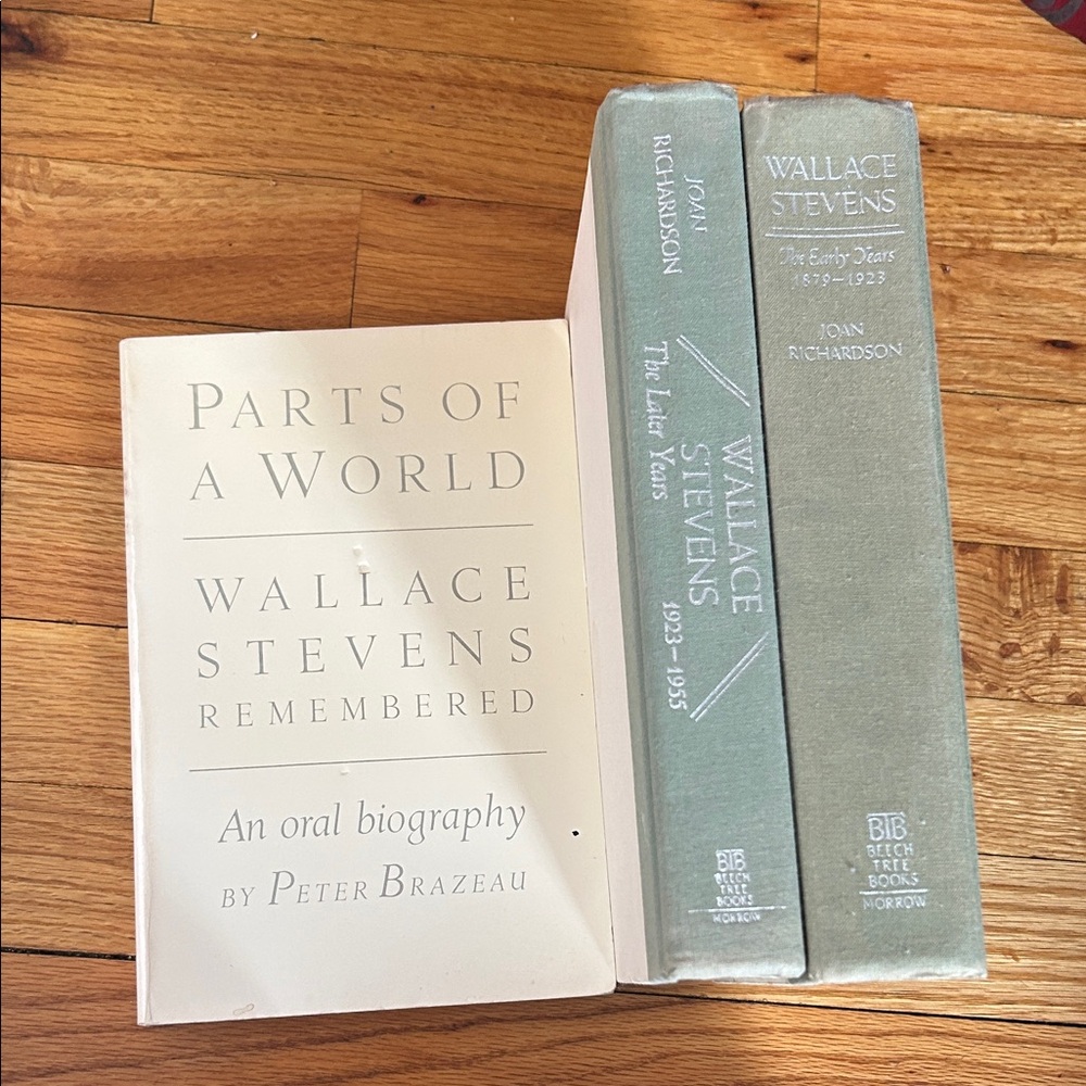 Poetry Wallace Stevens Book Set - Cream and green